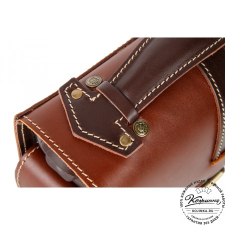 Кожаная  сумка "Виктория" (коричневая)